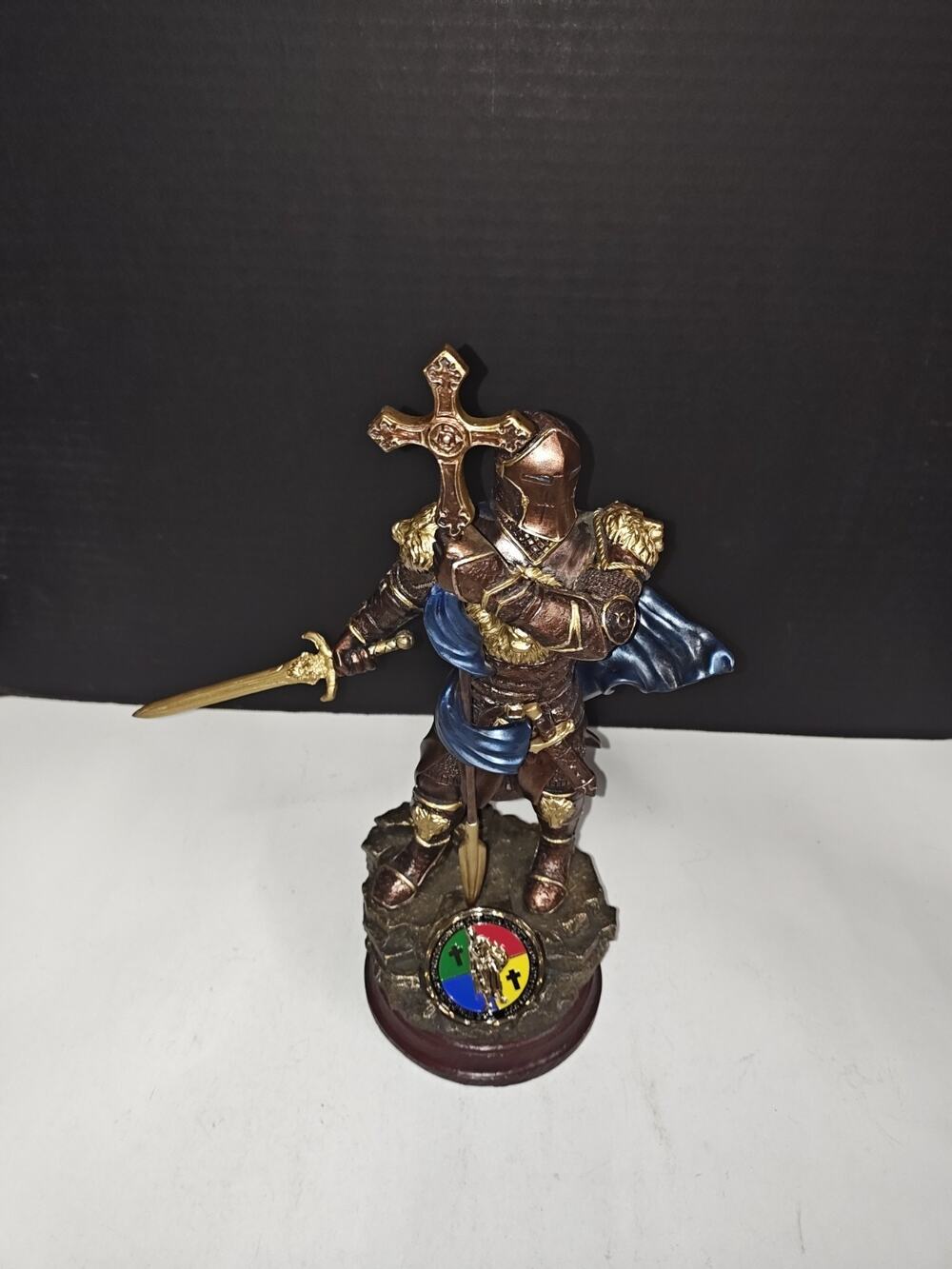 Bradford Exchange Armor of Light Religious Knight Sculpture Collectible Decor